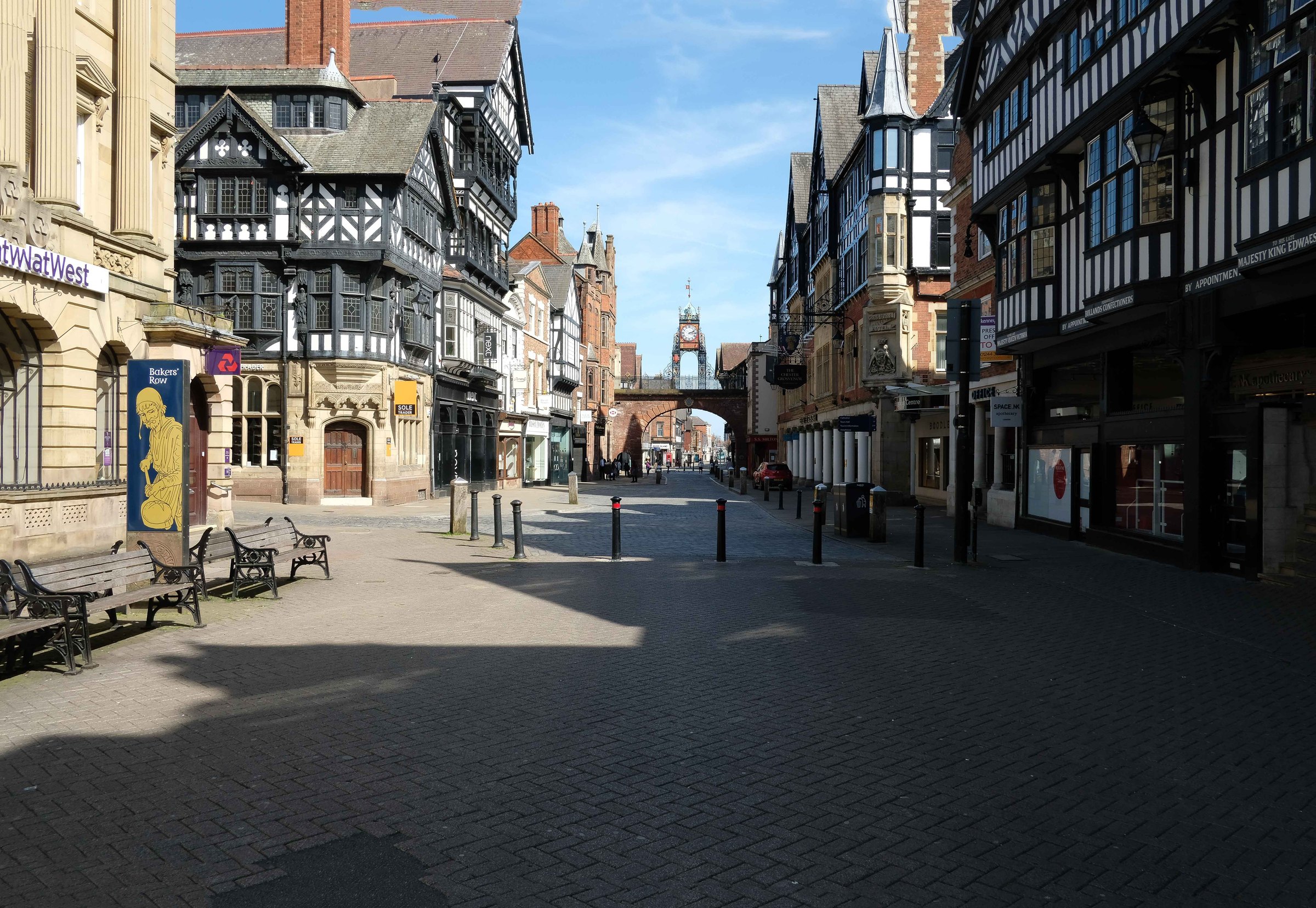 Eastgate Street, Chester, with the Eastgate Clock