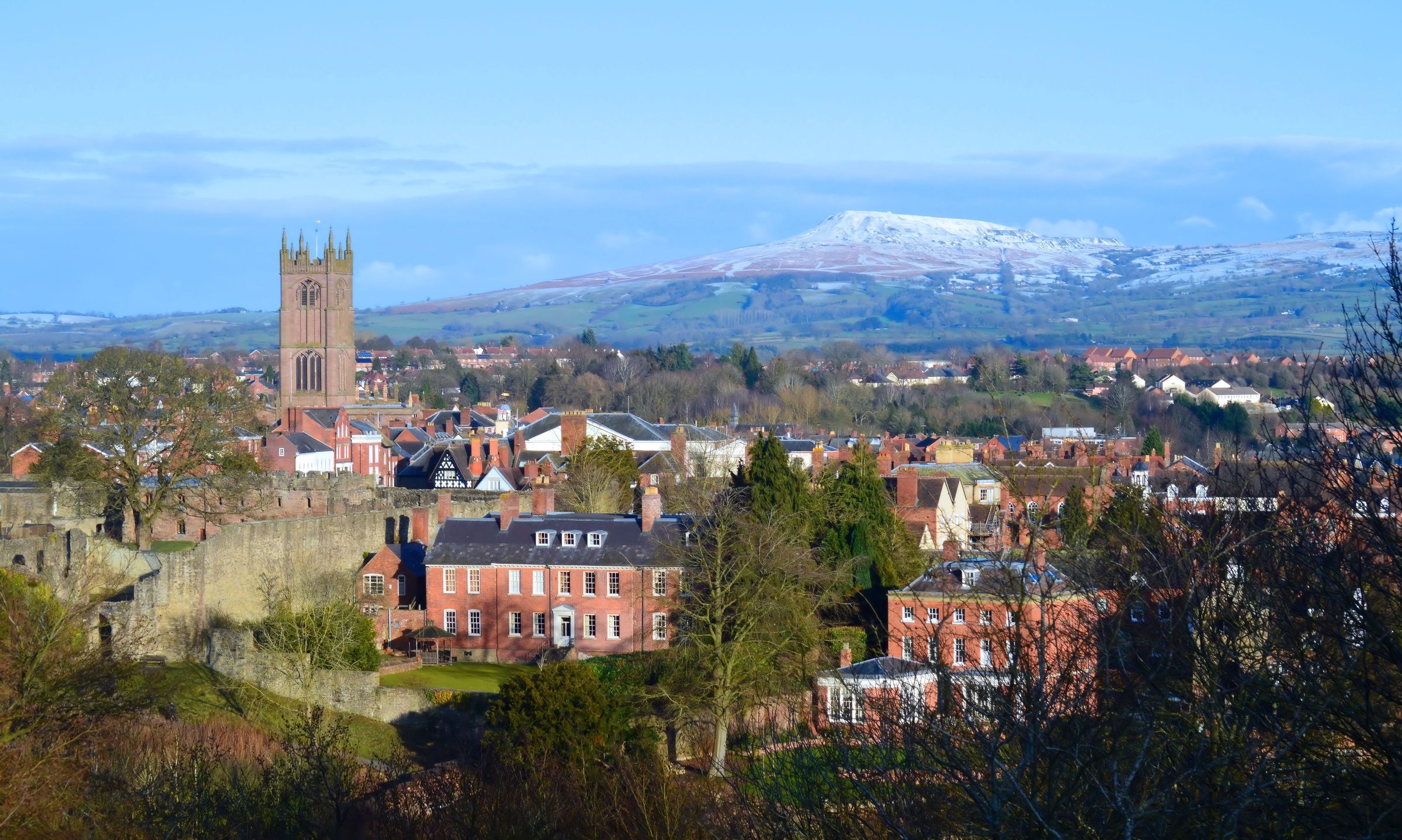 Ludlow from Whitcliffe Common, Shropshire
